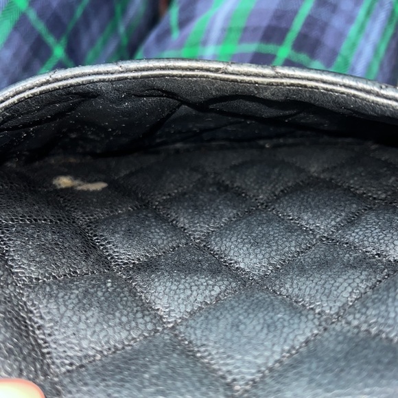 CHANEL JUMBO CAVIAR SINGLE FLAP BAG black silver - Picture 12 of 17